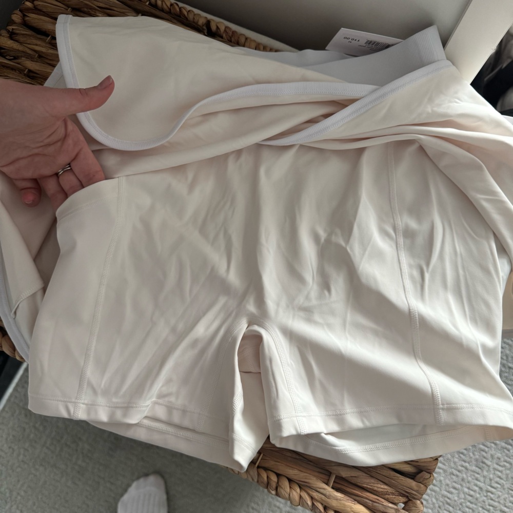 Bandier Aperitif Gardenia Sweetheart Corset Bra Pocket Skort Tennis Athleisure M - Picture 8 of 13